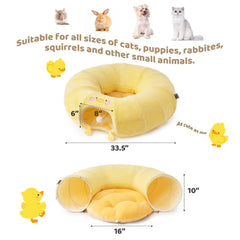 EHEYCIGA cat tunnel can form circle, S, or semi-circle for flexible play.