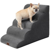 EHEYCIGA curved dog stairs edge-bed design for easy bed access