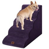 EHEYCIGA curved dog stairs edge design enables easy bed access