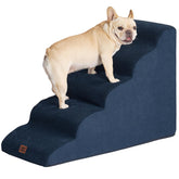 EHEYCIGA curved dog stairs edge-fit foam for easy bed access.