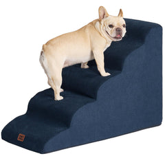 EHEYCIGA curved dog stairs edge-fit foam for easy bed access.