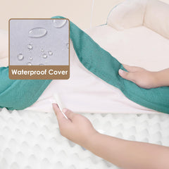 EHEYCIGA memory foam with egg crate layer supports even weight distribution.