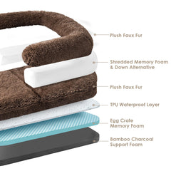 EHEYCIGA non-slip bottom keeps bed secure on smooth floors