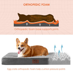 EHEYCIGA dog bed removable cover in action proves easy-clean design.