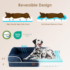 EHEYCIGA dog bed waterproof cover keeps surface dry