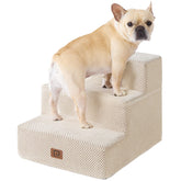 EHEYCIGA dog stairs 3-step assembly helps pets reach couches safely