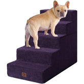 EHEYCIGA dog stairs edge-fit-bed shows stable access for elevated beds