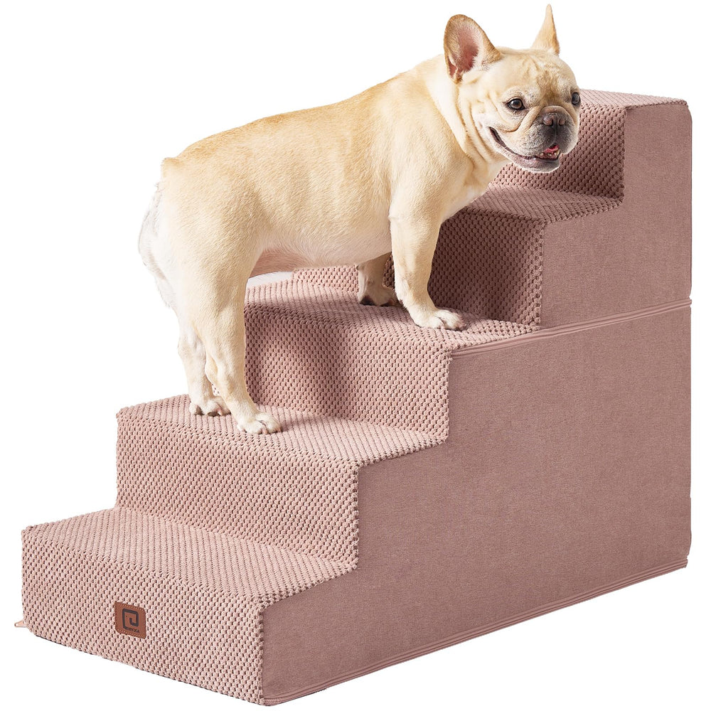 EHEYCIGA dog stairs high bed 22-5in 5-step provide stable access for small dogs
