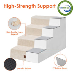 EHEYCIGA high-bed setup demonstrates non-slip stability for pets.