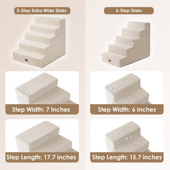EHEYCIGA dog stairs with non-slip base ensures stable ascent.