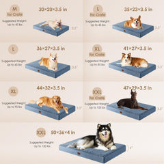 EHEYCIGA egg-crate foam close-up highlighting four-inch high-density support