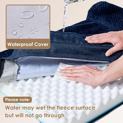 EHEYCIGA egg crate memory foam layers highlight cushioning and pressure relief