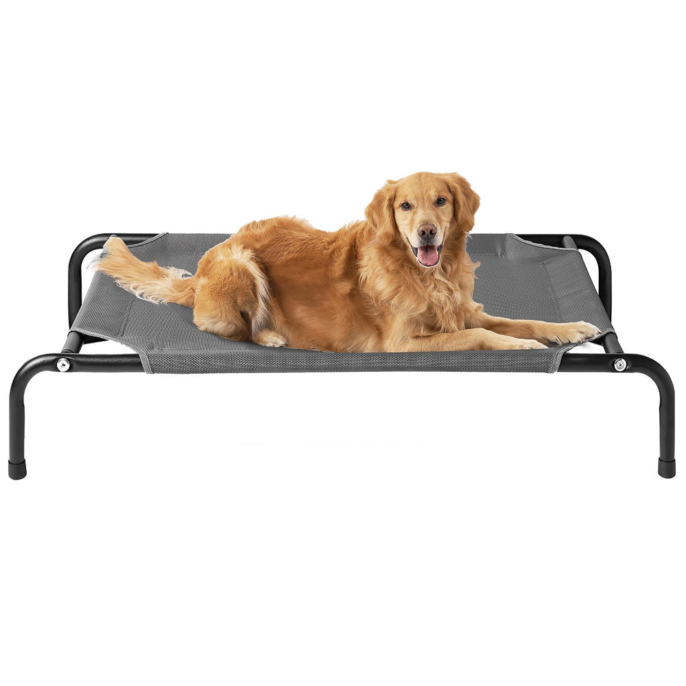 EHEYCIGA elevated dog cot frame offers sturdy support for large dogs.