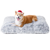 EHEYCIGA fluffy dog crate bed soft surface for luxurious comfort