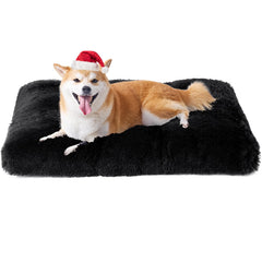 EHEYCIGA fluffy dog crate bed surface offers cozy comfort for crate time