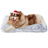 EHEYCIGA fluffy plush surface close-up, ultra-soft feel for large dogs.