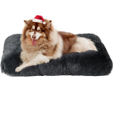 EHEYCIGA Fluffy XXL Dog Crate Pad top view highlights plush softness for comforting naps.