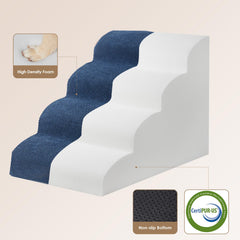 EHEYCIGA foam-density 33D stairs offer steady footing for small pets.
