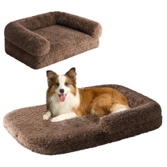 EHEYCIGA foldable XXL dog bed with 54x38 inch plush surface for large dogs' stretch