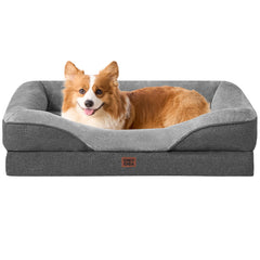 EHEYCIGA memory-foam-dog-bed offers firm support for medium dogs during rest