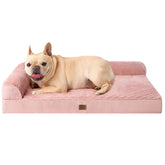 EHEYCIGA memory-foam dog bed with egg crate foam for elder dogs comfort