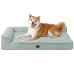 EHEYCIGA memory foam bed with egg crate top cushions aging joints for comfort.