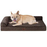 EHEYCIGA memory foam dog bed foam layer close-up showing cushion softness
