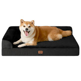 EHEYCIGA memory foam dog bed outer view for all-day joint support.