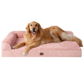 EHEYCIGA memory foam dog bed XL closeup foam for joint support and comfort.