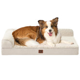 EHEYCIGA memory foam dog bed XL with egg crate top supports joints for large dogs.