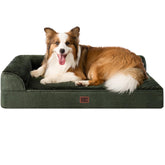 EHEYCIGA XL bed front view shows roomy orthopedic support for large dogs.