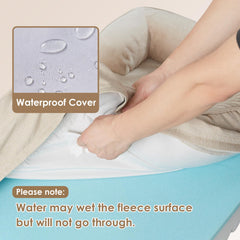 EHEYCIGA memory foam egg crate core offers pressure relief and even support.