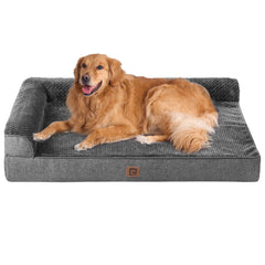 EHEYCIGA memory foam orthopedic XL dog bed front view with plush cushioning for joints