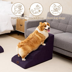 EHEYCIGA multi-step pet stairs offer 2–5 steps for various furniture heights.