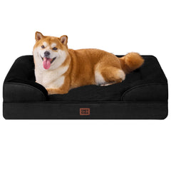 EHEYCIGA orthopedic bed memory foam top view showing balanced support and comfort.