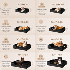 EHEYCIGA orthopedic bed three-sided bolsters support neck and head comfort.
