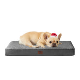 EHEYCIGA orthopedic dog bed front view with plush surface for cozy naps