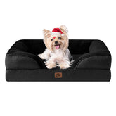 EHEYCIGA orthopedic dog bed front view; supports joints for restful sleep