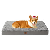 EHEYCIGA orthopedic dog bed large foam closeup shows egg-crate support for comfort
