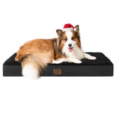 EHEYCIGA orthopedic dog bed large foam close-up highlighting 3.5-inch support