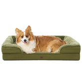EHEYCIGA orthopedic dog bed large front view shows memory foam support for joint comfort.