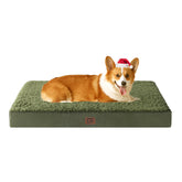 EHEYCIGA orthopedic dog bed large 35-inch front view shows roomy sleeping surface for big dogs.