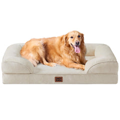 EHEYCIGA orthopedic dog bed memory foam closeup showing even joint support