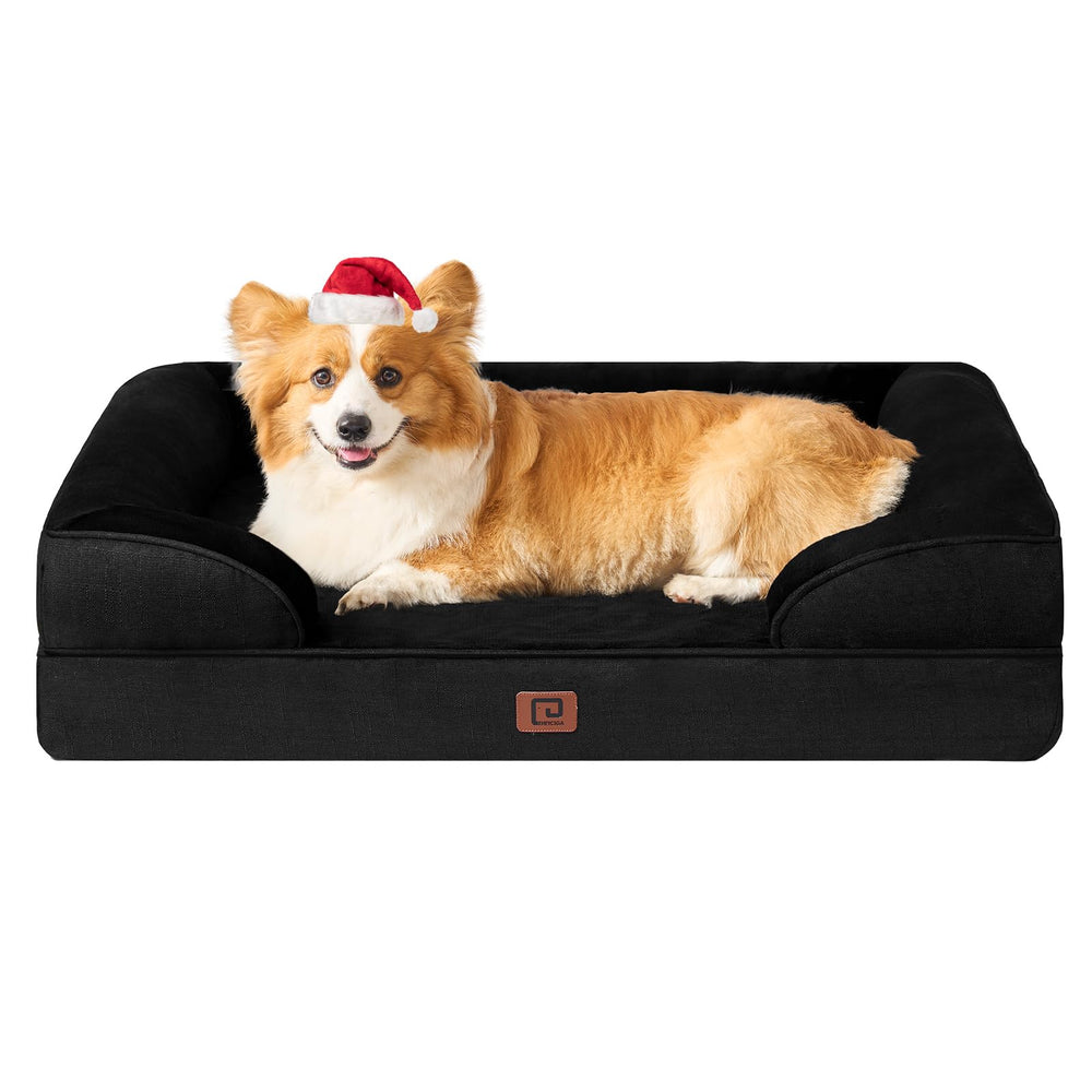 EHEYCIGA orthopedic dog bed memory foam surface for large dogs