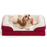 EHEYCIGA orthopedic dog bed memory foam top view shows plush support.