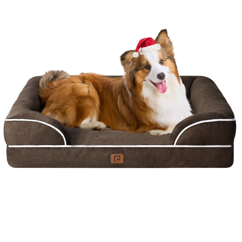 EHEYCIGA orthopedic dog bed memory-foam surface supports joints for peaceful rest