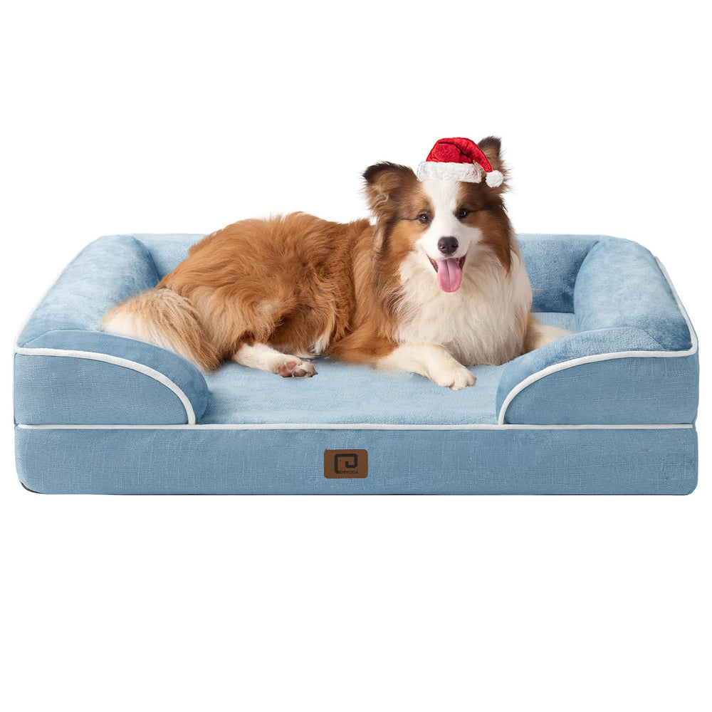 EHEYCIGA orthopedic dog bed memory foam for steady joint support and comfort