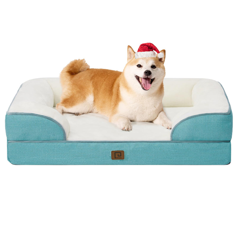 EHEYCIGA orthopedic dog bed with memory foam for joint support in aging dogs
