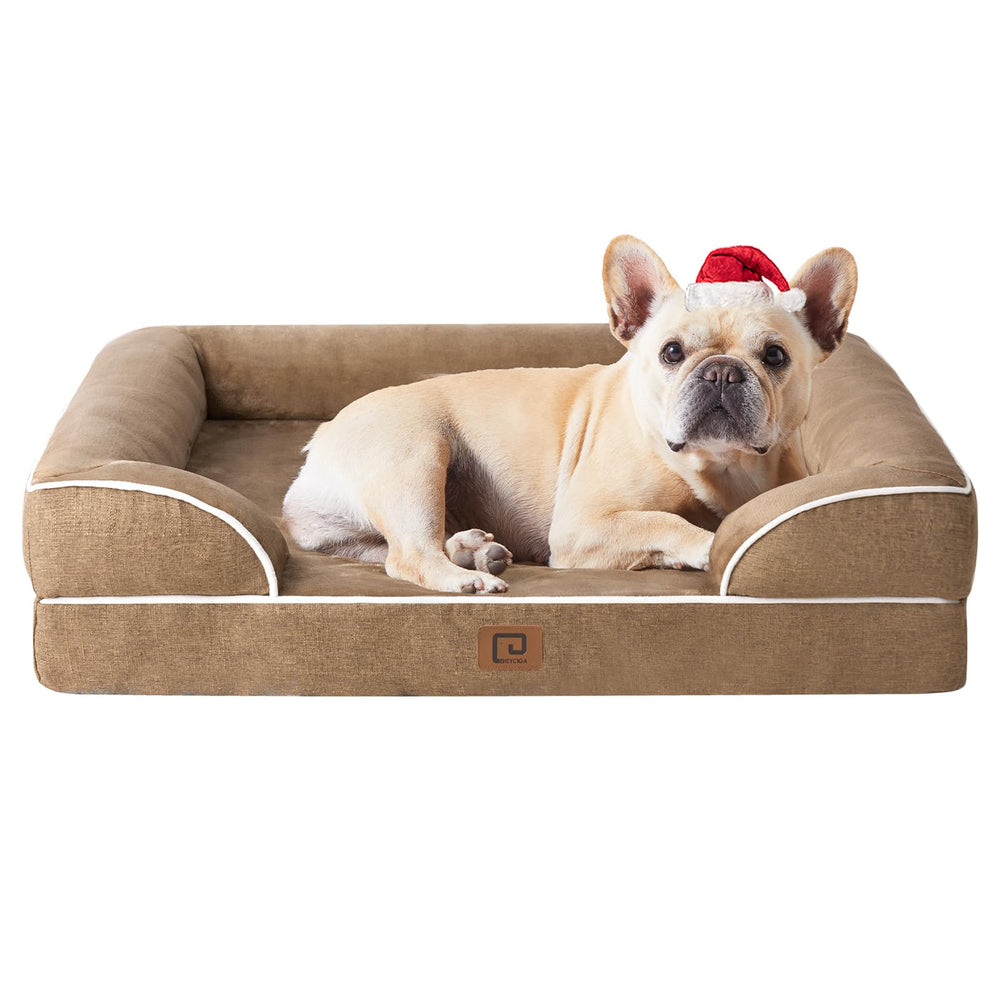 EHEYCIGA orthopedic dog bed with memory foam supports joints for medium dogs
