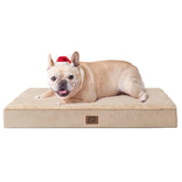 EHEYCIGA orthopedic dog bed with sherpa top for plush lounge comfort.